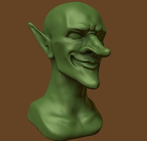 3D model smug goblin