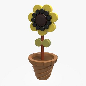 Decorative Flower Plant 3D model