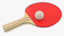 Ping Pong Paddle and Ball