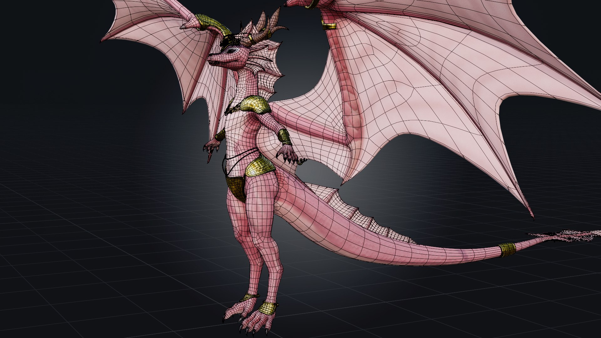 Dragoness - Rigged Female Dragon Character Model 3D https://p.turbosquid.com/ts-thumb/Q6/pwUBKN/FF/dragoness_wireframe/jpg/1736513512/1920x1080/fit_q87/fee2becaf031d152b114a3439b473871d5bbf0a4/dragoness_wireframe.jpg