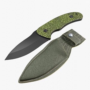 Hunter knife and holster model