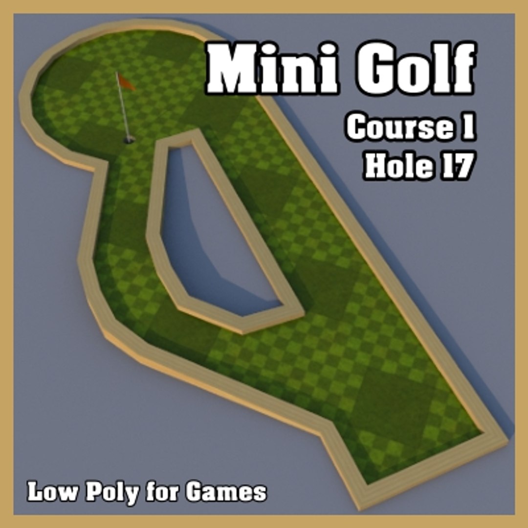 3dsmax mini golf hole