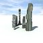 Sci fi City 8 Buildings Futuristic