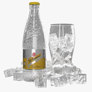 commercials water droplets 3d model
