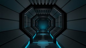 Sci Fi Tunnel 3D model