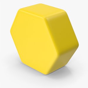Geometric Shape Hexagon 3D model