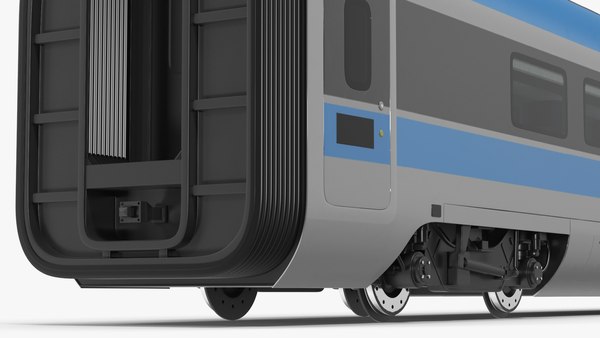 modelo 3d Modern Railway Locomotive Blue - TurboSquid 2094448