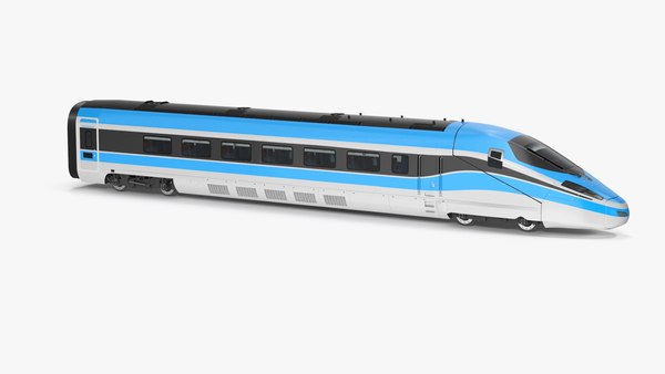 modelo 3d Modern Railway Locomotive Blue - TurboSquid 2094448