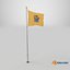 Drapeau sur mât du New Jersey