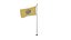 Drapeau sur mât du New Jersey