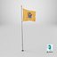 Drapeau sur mât du New Jersey