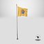 Drapeau sur mât du New Jersey
