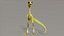 만화 캐릭터 Compy Rigged-공룡 Compsognathus PBR