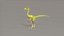 만화 캐릭터 Compy Rigged-공룡 Compsognathus PBR