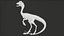 만화 캐릭터 Compy Rigged-공룡 Compsognathus PBR
