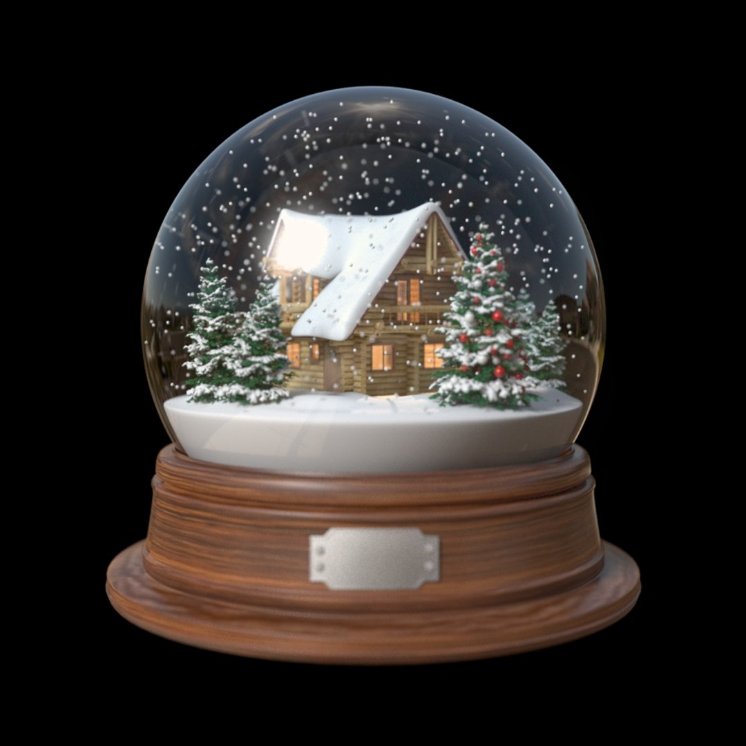 スノードーム/家3Dモデル - TurboSquid 872211