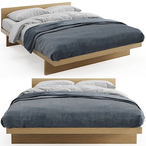 Kyoto Japanese Bed with Headboard
