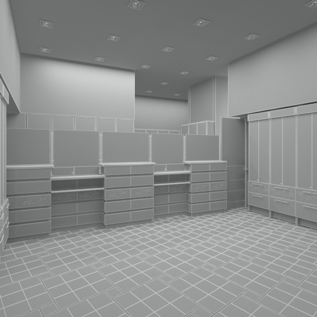 3d Max Modern Shop