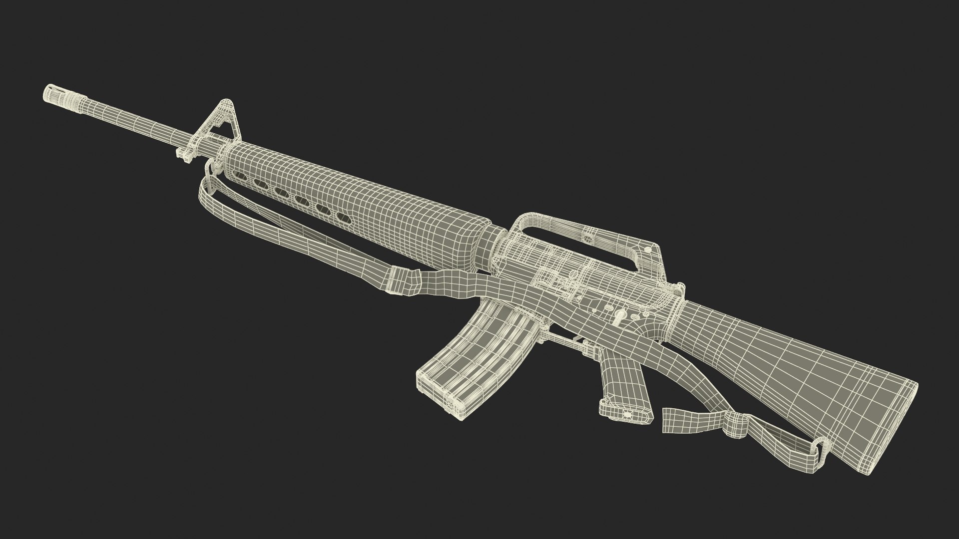 Tactical Assault Rifle M16 3D Model - TurboSquid 2216655