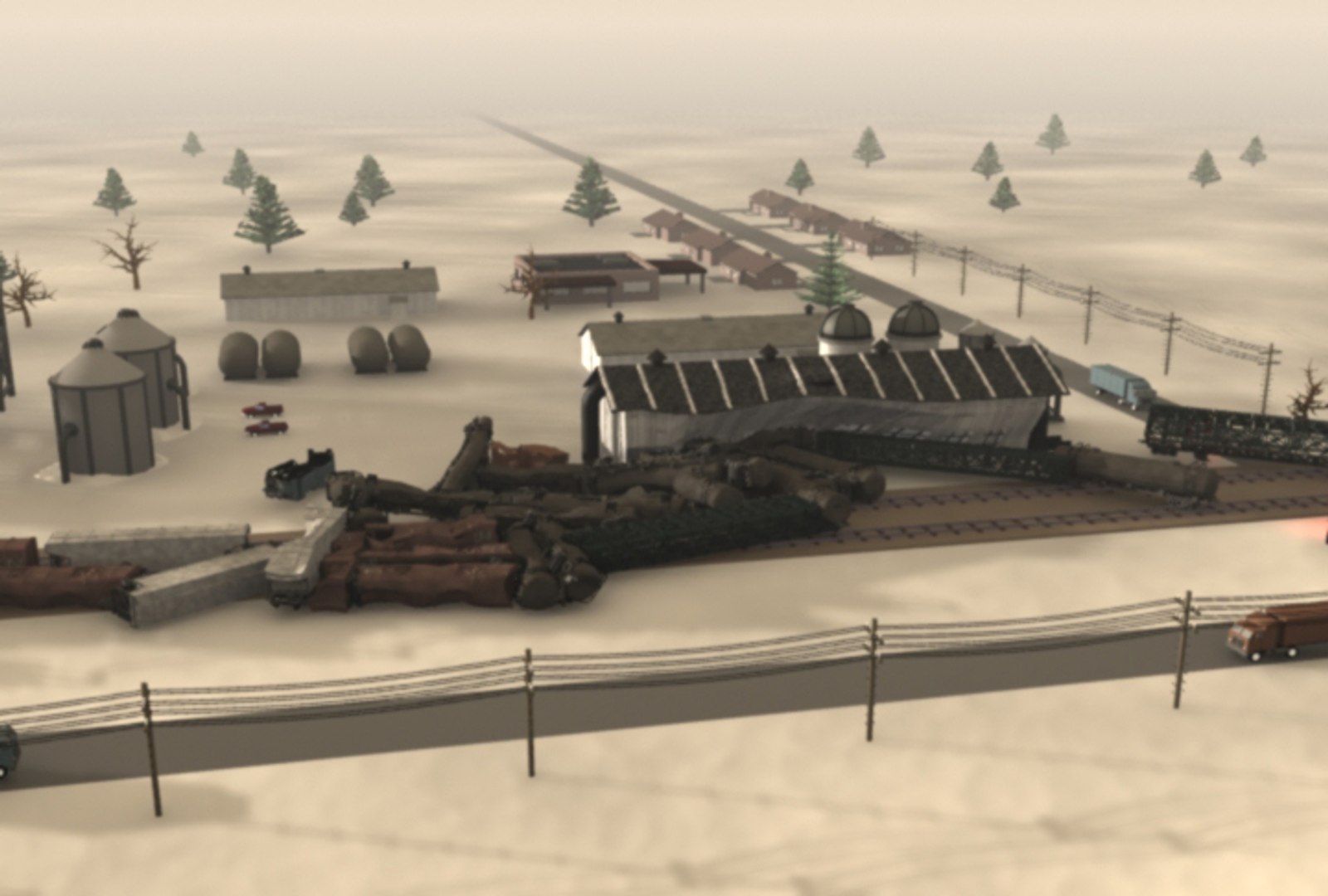 Weyauwega Wisconsin Derailment 3ds
