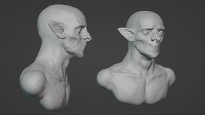 3D Demon-Bust-Sculpt model