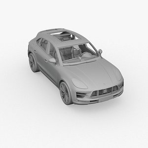 porsche macan turbo 2019 3D model