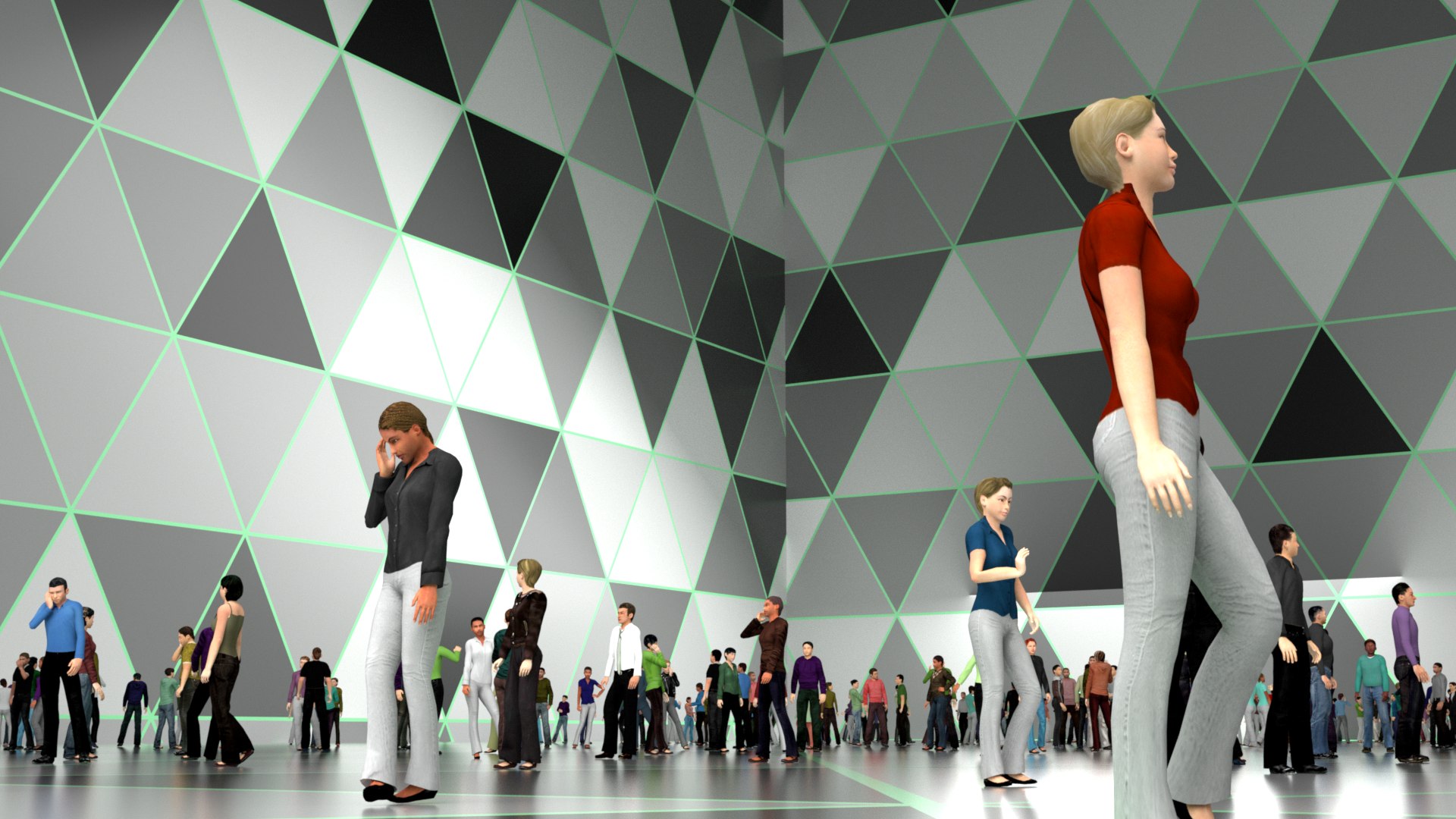 3D Low Poly Animated People Pack - 400 Pieces Low-poly Animated ...
