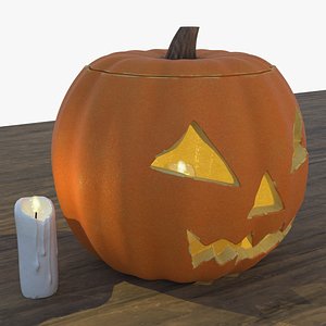 3D pumpkin light