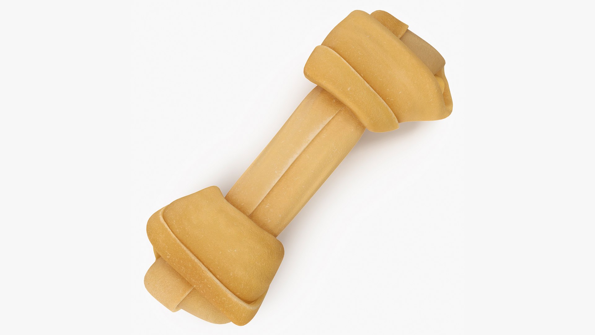 Rawhide Dog Chew Bone 3D model preview