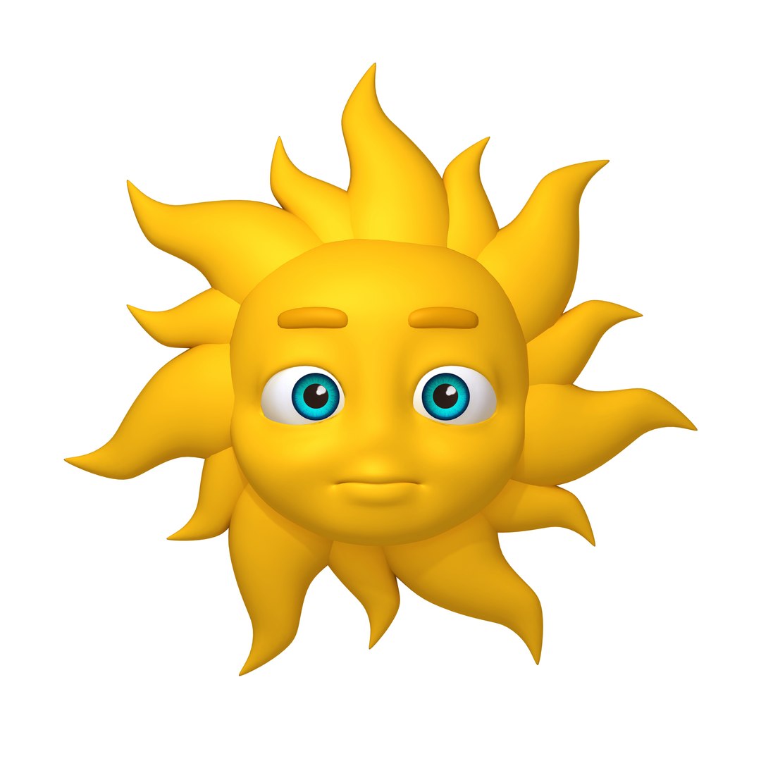 3D Cartoon Sun Model TurboSquid 1675533   01 