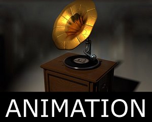 gramophone animated
