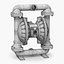 3D pump diaphragm model