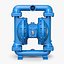 3D pump diaphragm model