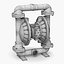 3D pump diaphragm model