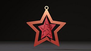 3D model christmas toy star
