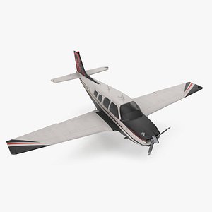 Flying Beechcraft Bonanza Plane