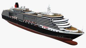 3d max cruise vessel queen victoria