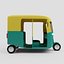 3D model Tuk Tuk or Indian Style Auto Rickshaw Uber Themed 3d Model 3D model