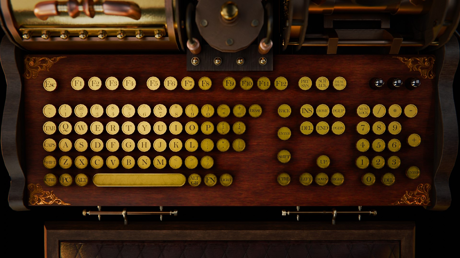 3D Steampunk Computer - TurboSquid 2385221