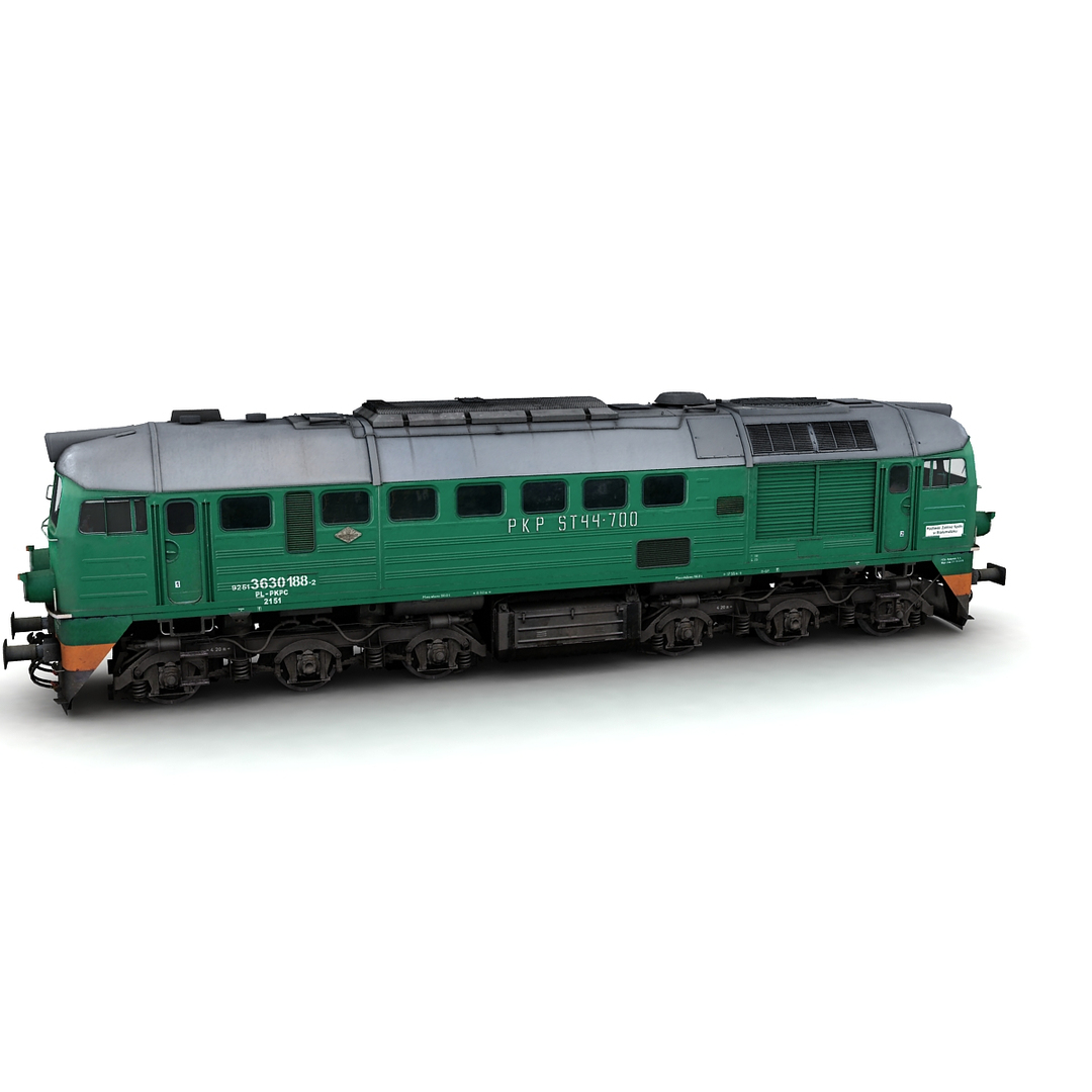 3d Model Of Diesel Locomotive St44