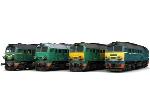 3d model of diesel locomotive st44
