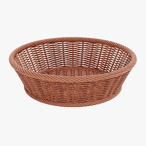 3D model wicker basket