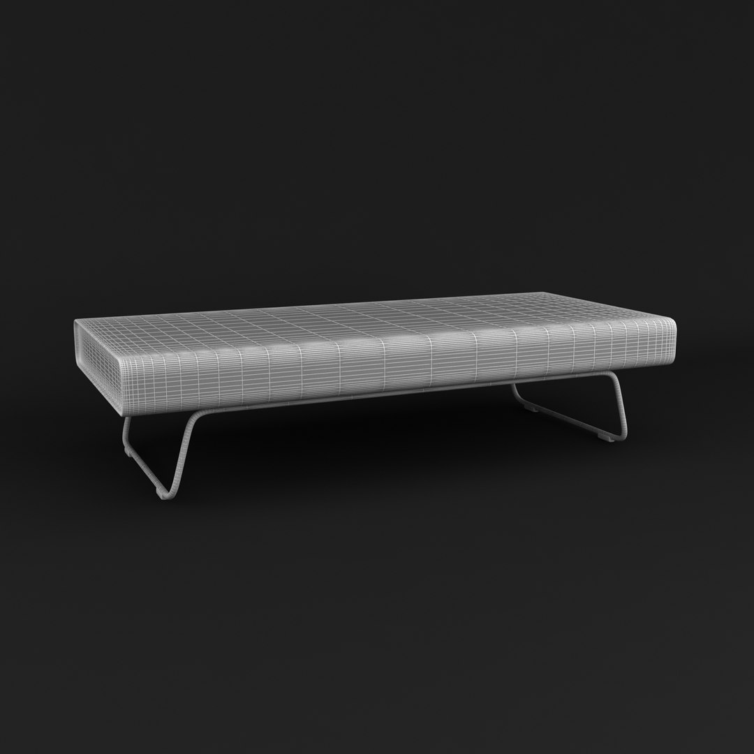 3D bench chair model - TurboSquid 653365