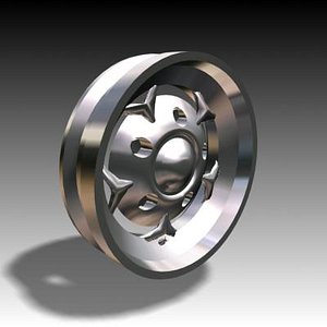 3d wheel hub alloy model