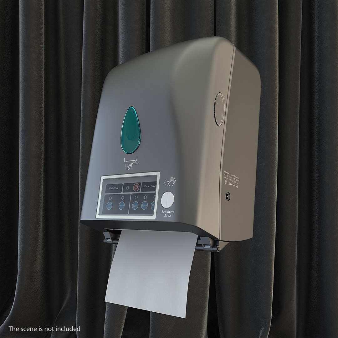 Paper Towel Dispenser Generic 3D model preview