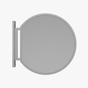 3D Signboard Oval - Geometry Only No Textures No Materials