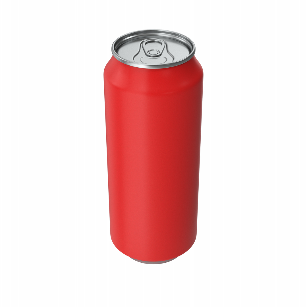 3D Red Aluminum Can - TurboSquid 2201932