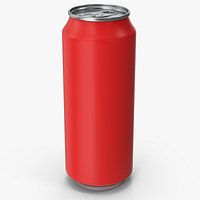 Red Aluminum Can