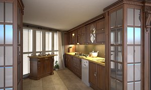 classic kitchen 3D