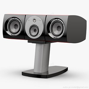 3D model lcr stand center focal